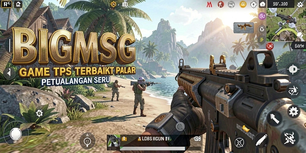 Tangkapan layar menampilkan aksi seru dalam BIGMSG saat bertempur di medan perang.