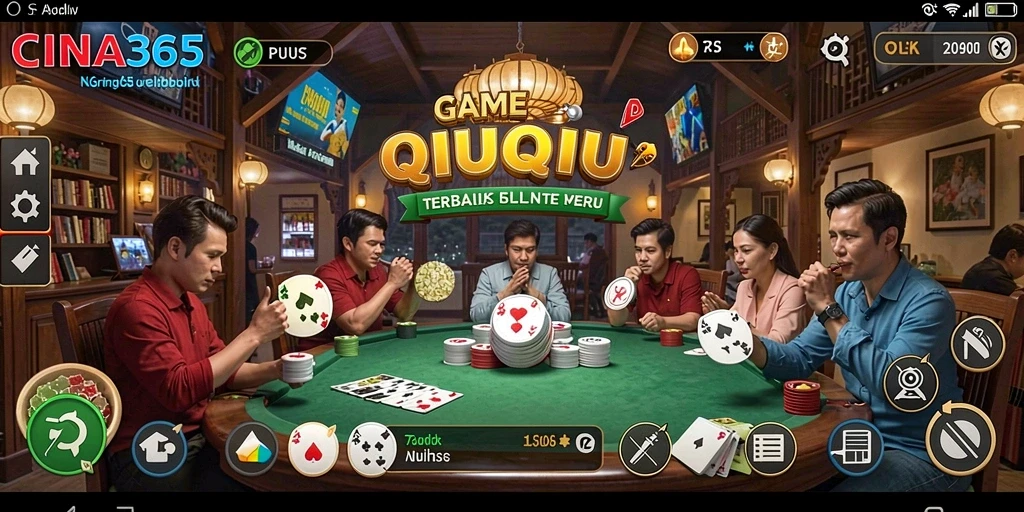 Gameplay seru CINA365 dalam QiuQiu yang menantang.