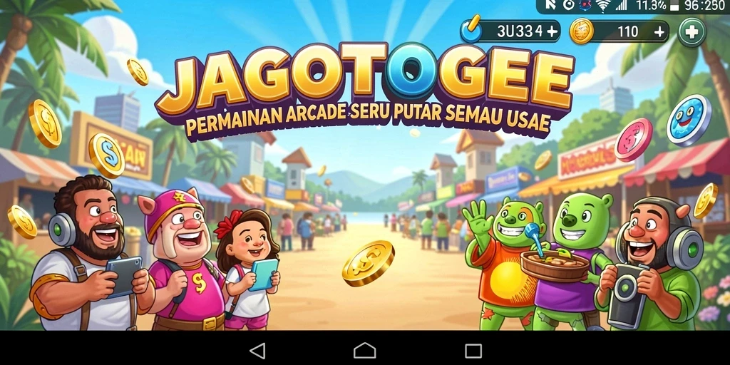 Tampilan gameplay seru dari JAGOTOGEL dengan tantangan Arcade.