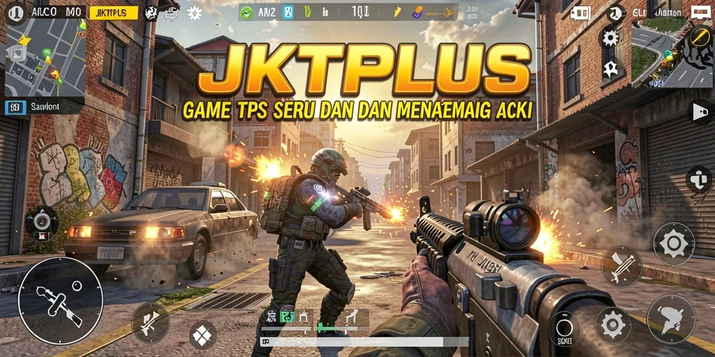 Tangkapan layar JKTPLUS menampilkan aksi seru dalam pertempuran TPS.