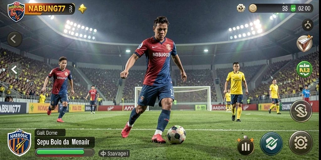 Tampilan mengesankan dari pertandingan sepak bola dalam NABUNG77.