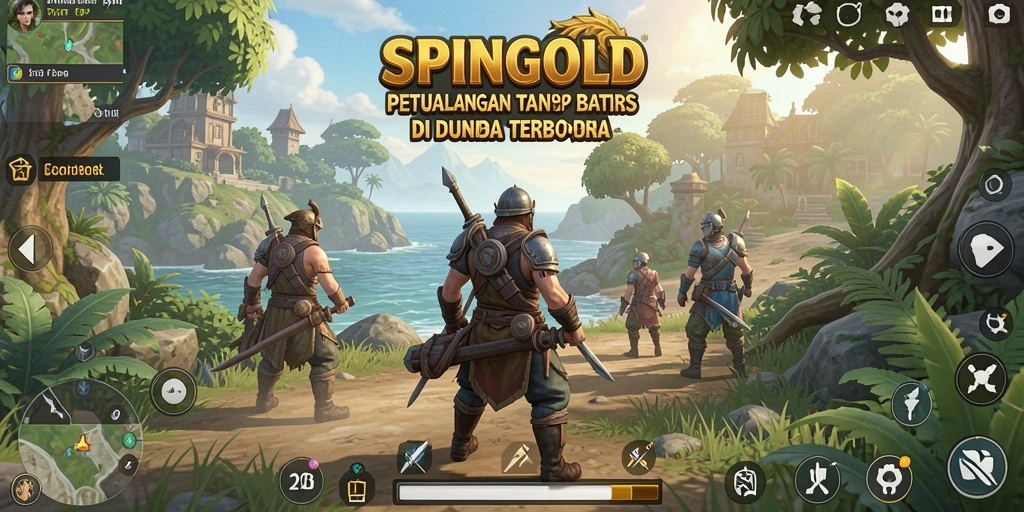 Gameplay SPINGOLD: menjelajahi dunia terbuka yang menarik.