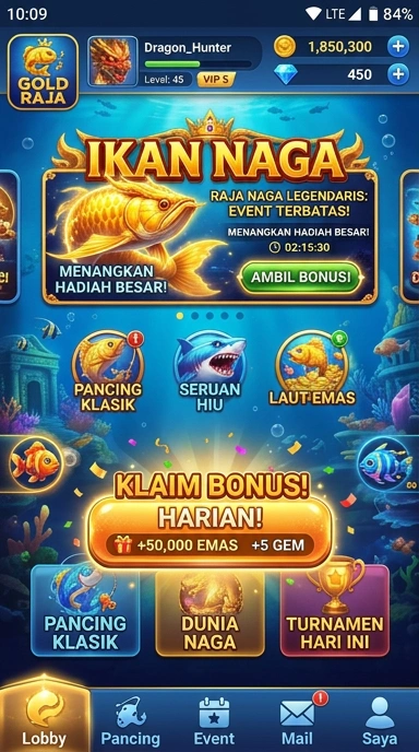 Tangkapan layar menunjukkan berbagai aplikasi populer yang tersedia di Goldraja.
